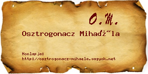 Osztrogonacz Mihaéla névjegykártya